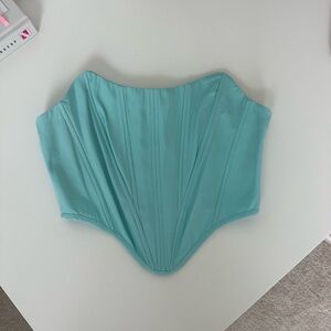Misguided Teal Corset